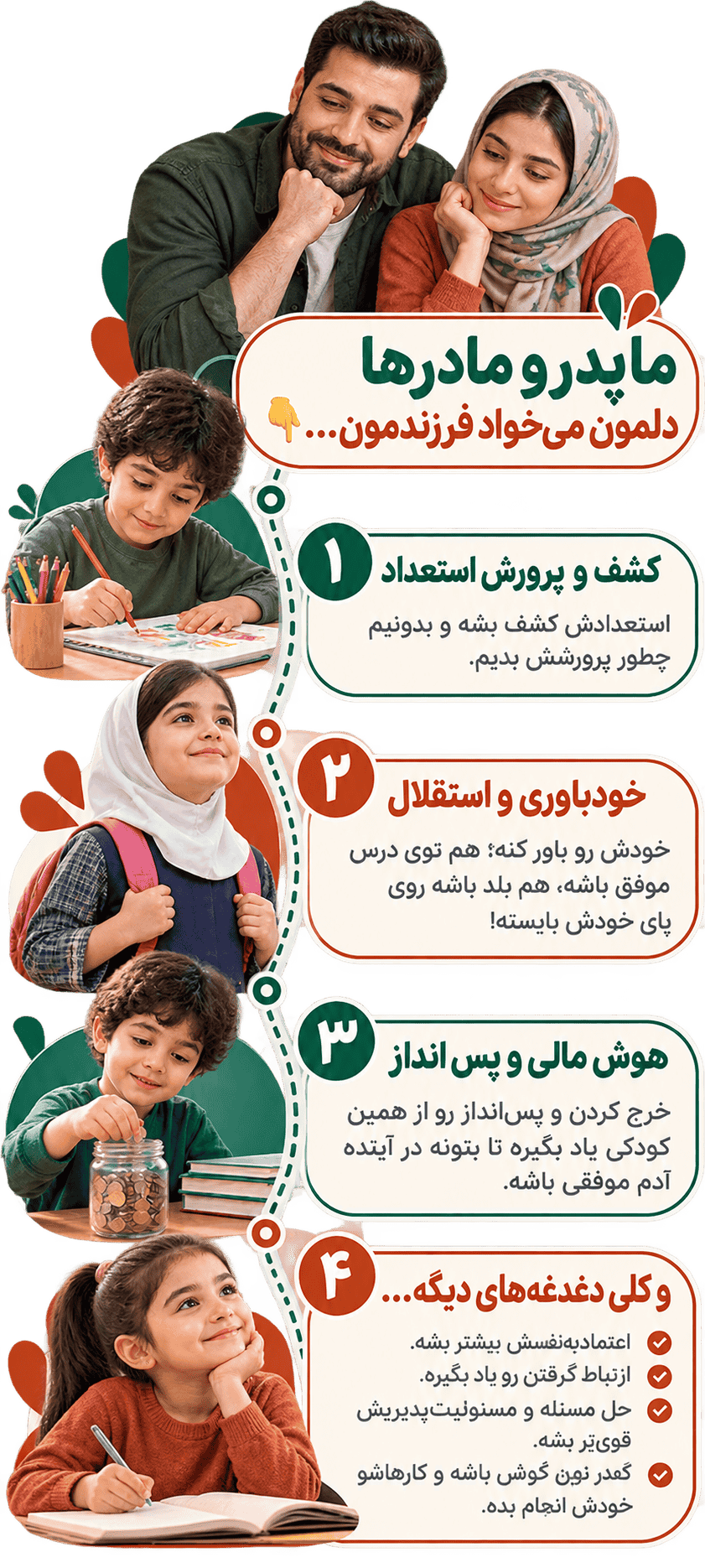خواسته‌های پدر و مادرها برای خودشان